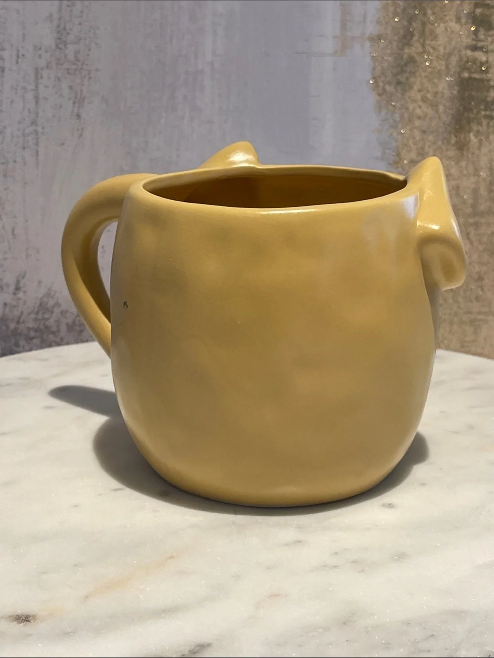 Yellow Dog 🐶 Face Ceramic novelty Mug - 3D sculpted - Unbranded